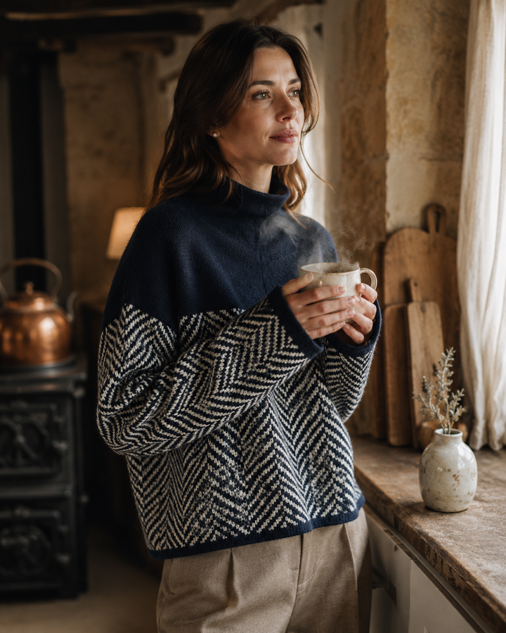 Aderline Herringbone Sweater